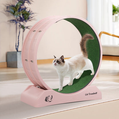 Cat Running Wheel, Small Animal Exercise Treadmill W/ Locking Mechanism