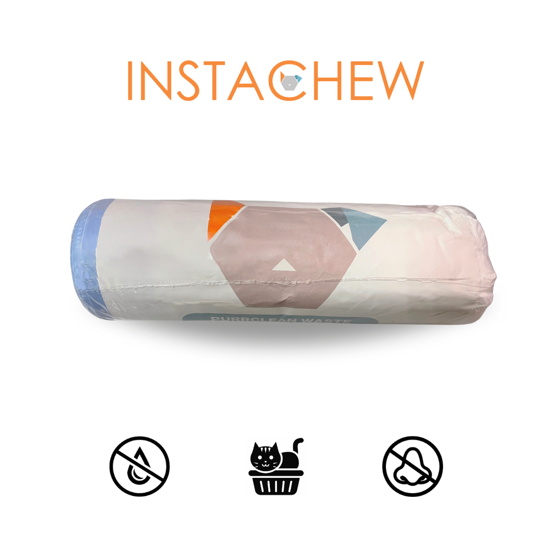 INSTACHEW Purrclean Cat Litter Waste Bags, Pet Poop Bags for Smart Litter Box.