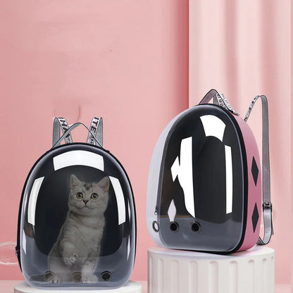 Transparent Space Capsule Pet Backpack Carrier